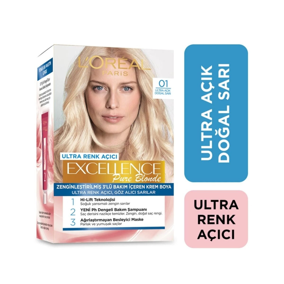 Creme Saç Boyası Ultra Açık Sarı 01




