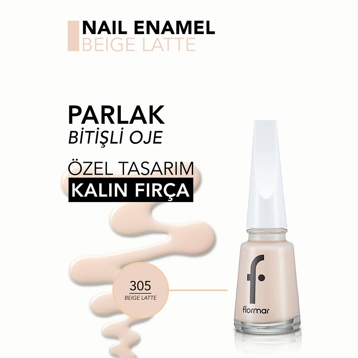Nail Enamel Beige Latte 305




