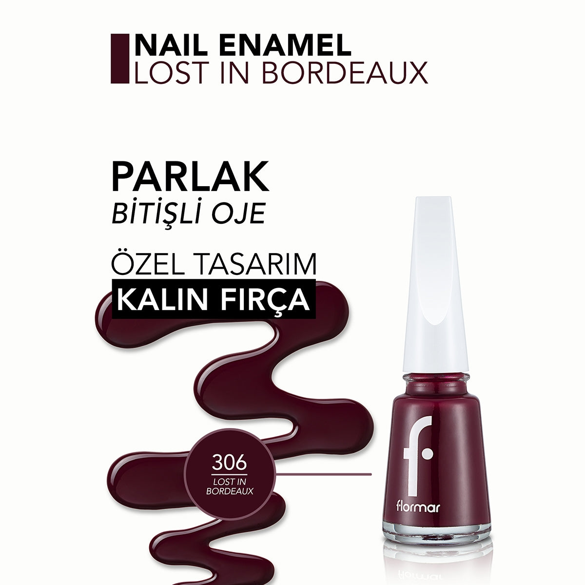 Nail Enamel Lost İn Bordeaux 306