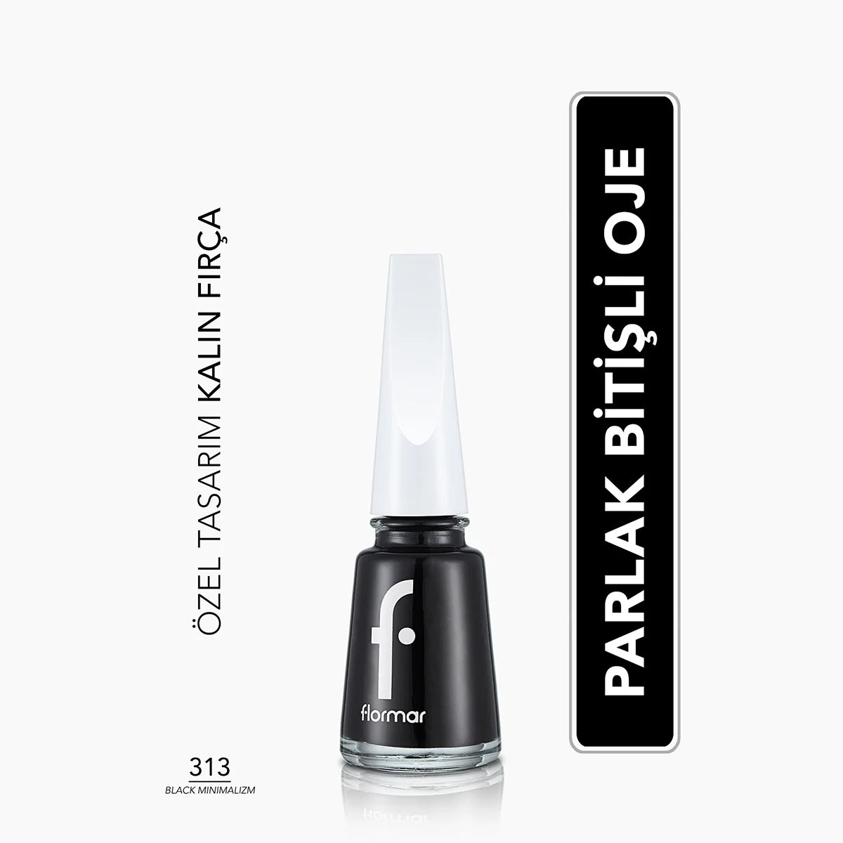 Nail Enamel Black Minimalism 313




