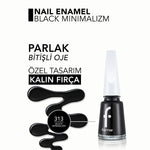 Nail Enamel Black Minimalism 313




