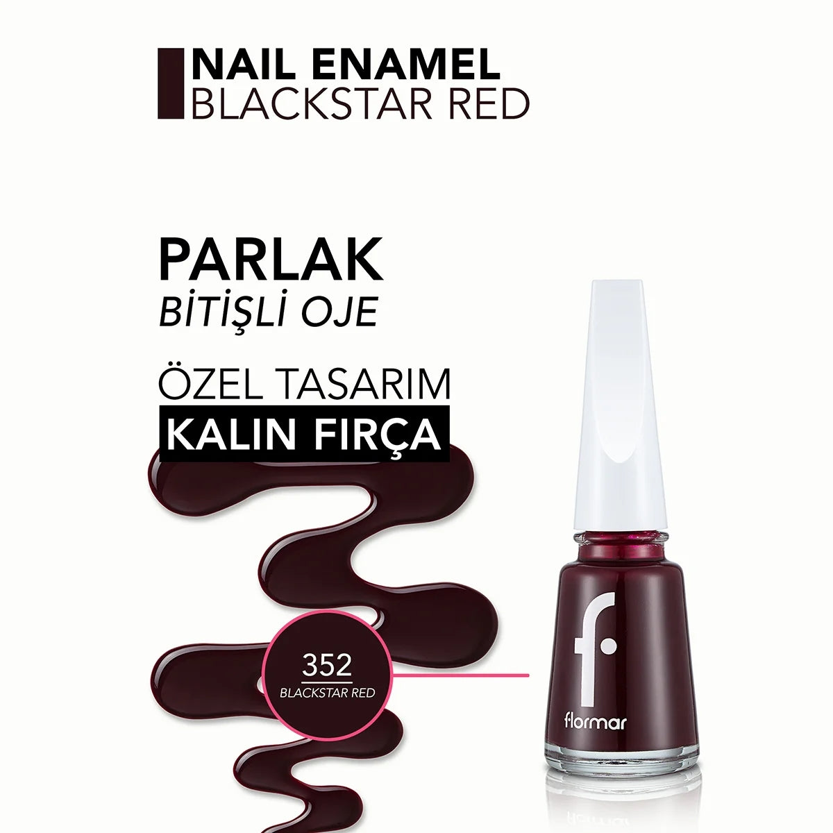 Nail Enamel Blackstar Red 352




