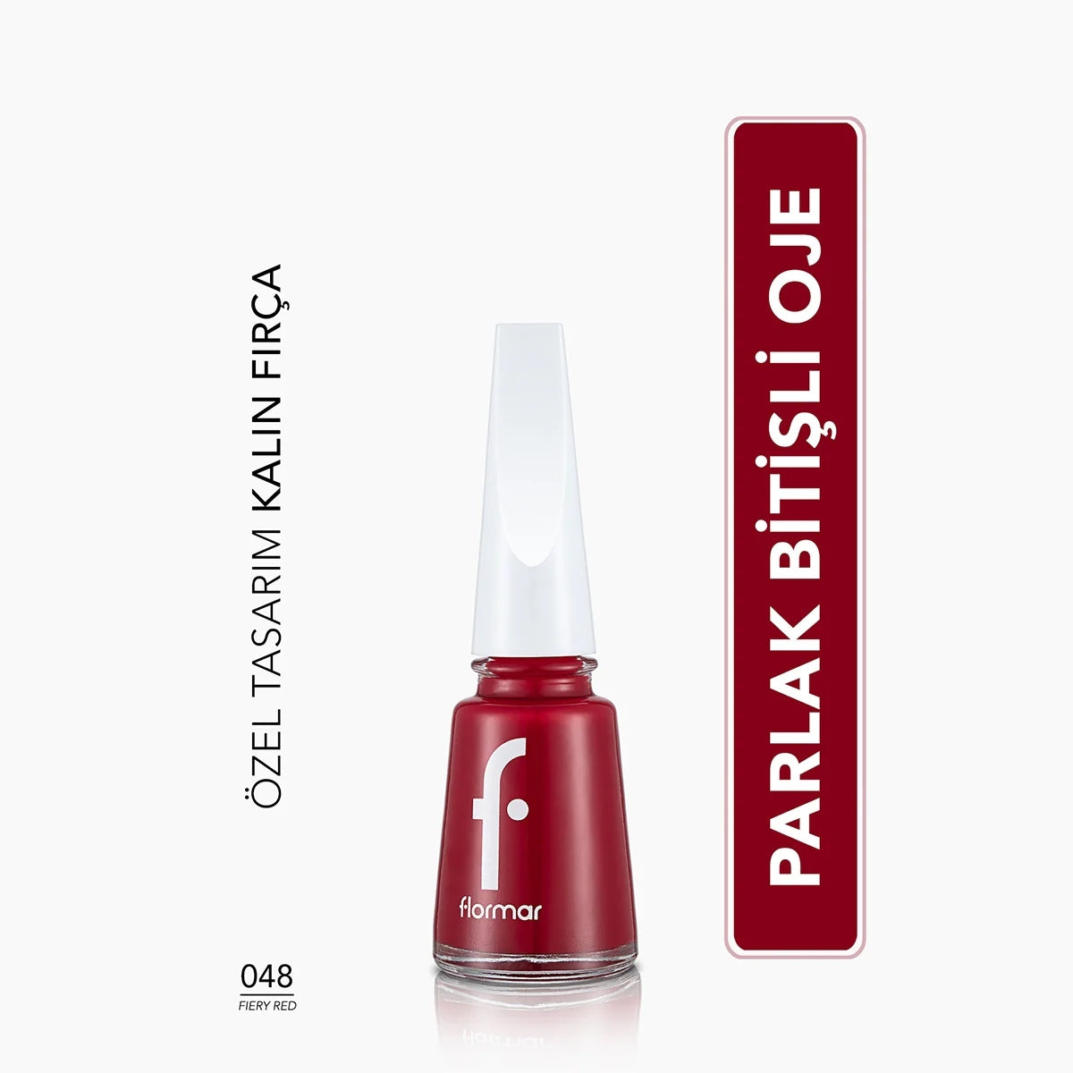 Nail Enamel Fiery Red 048




