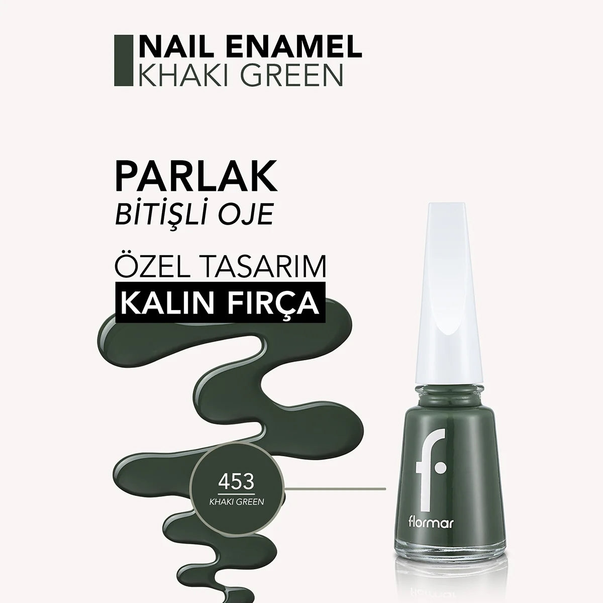 Nail Enamel Khaki Green 453




