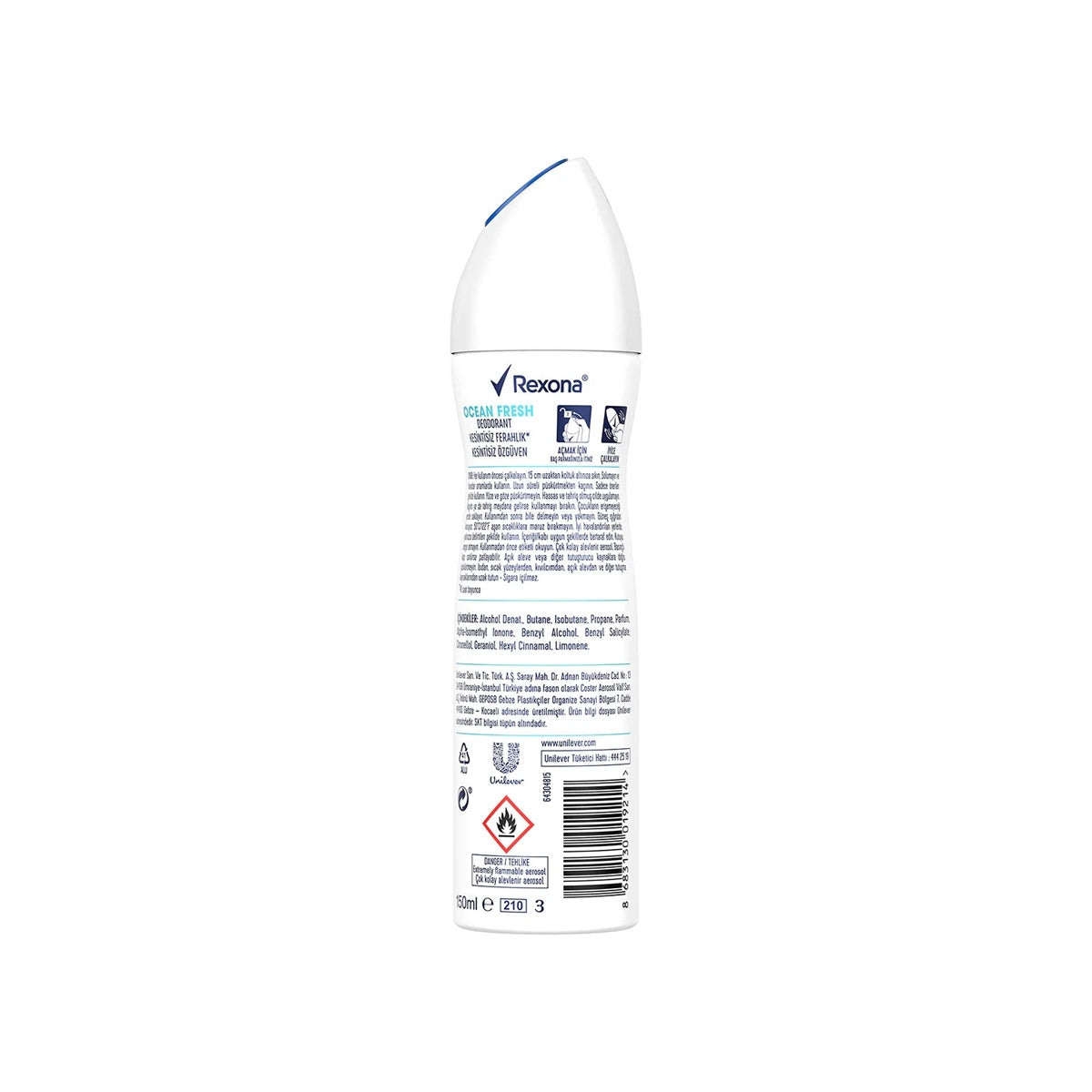 Kadın Deodorant Sprey Ocean Fresh 150 ml