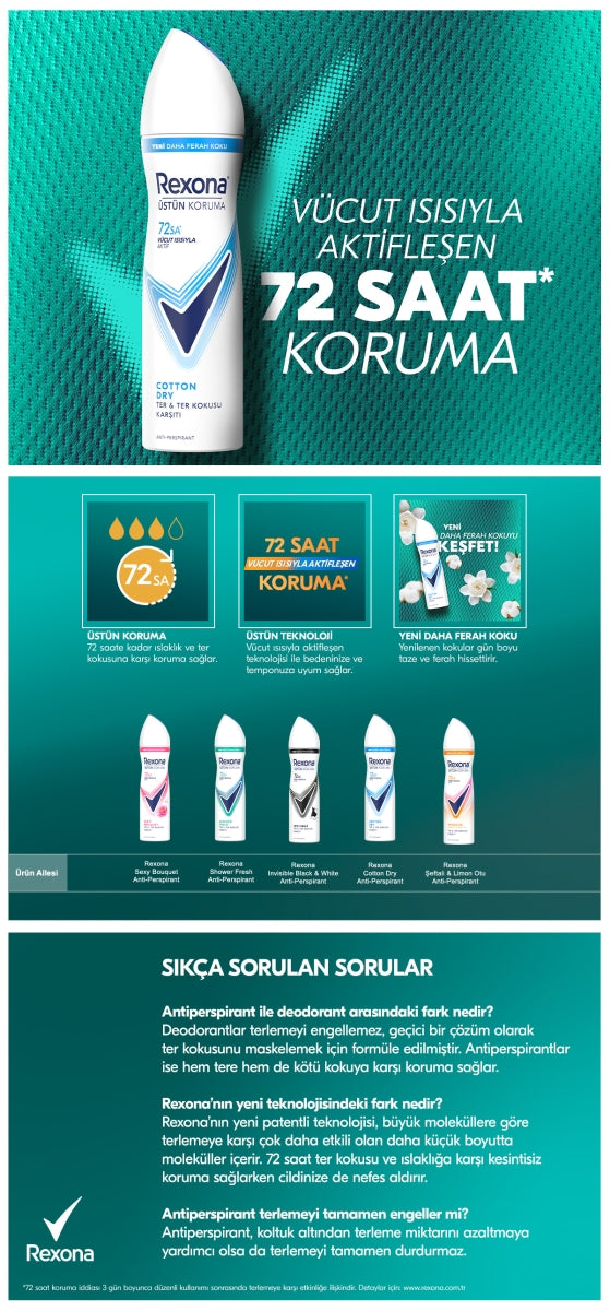 Cotton Dry Kadın Deodorant Sprey 150 ml