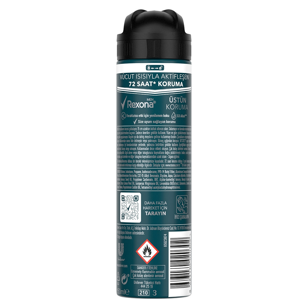 Invisible Black and White Erkek Deodorant Sprey 150 ml