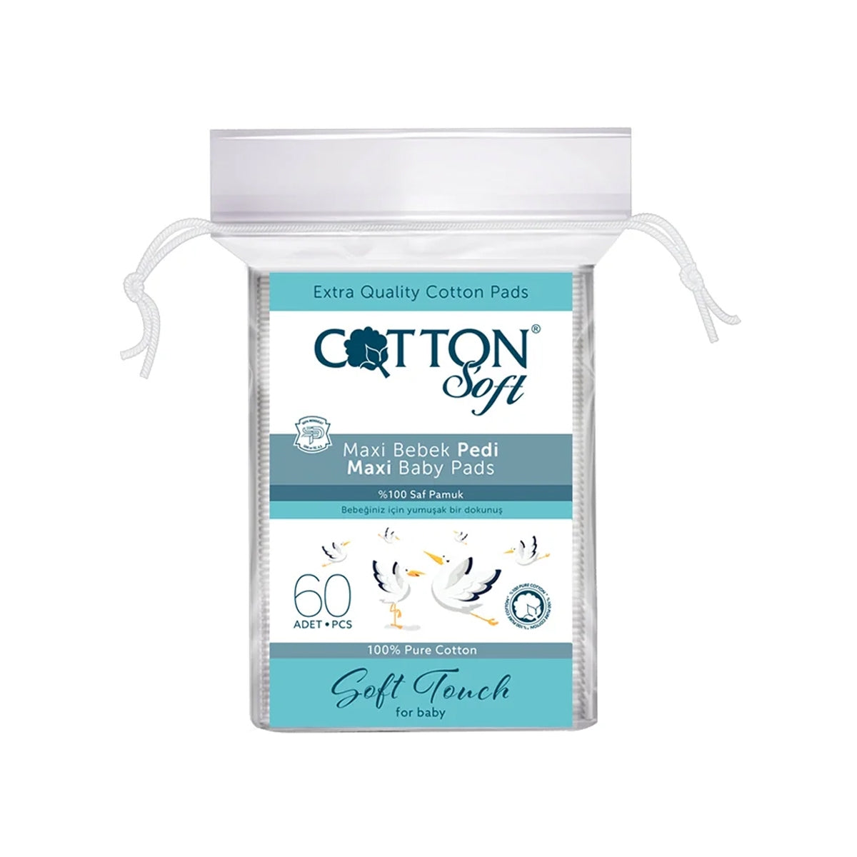COTTON SOFT Bebek Temizleme Pamuğu 60'lı