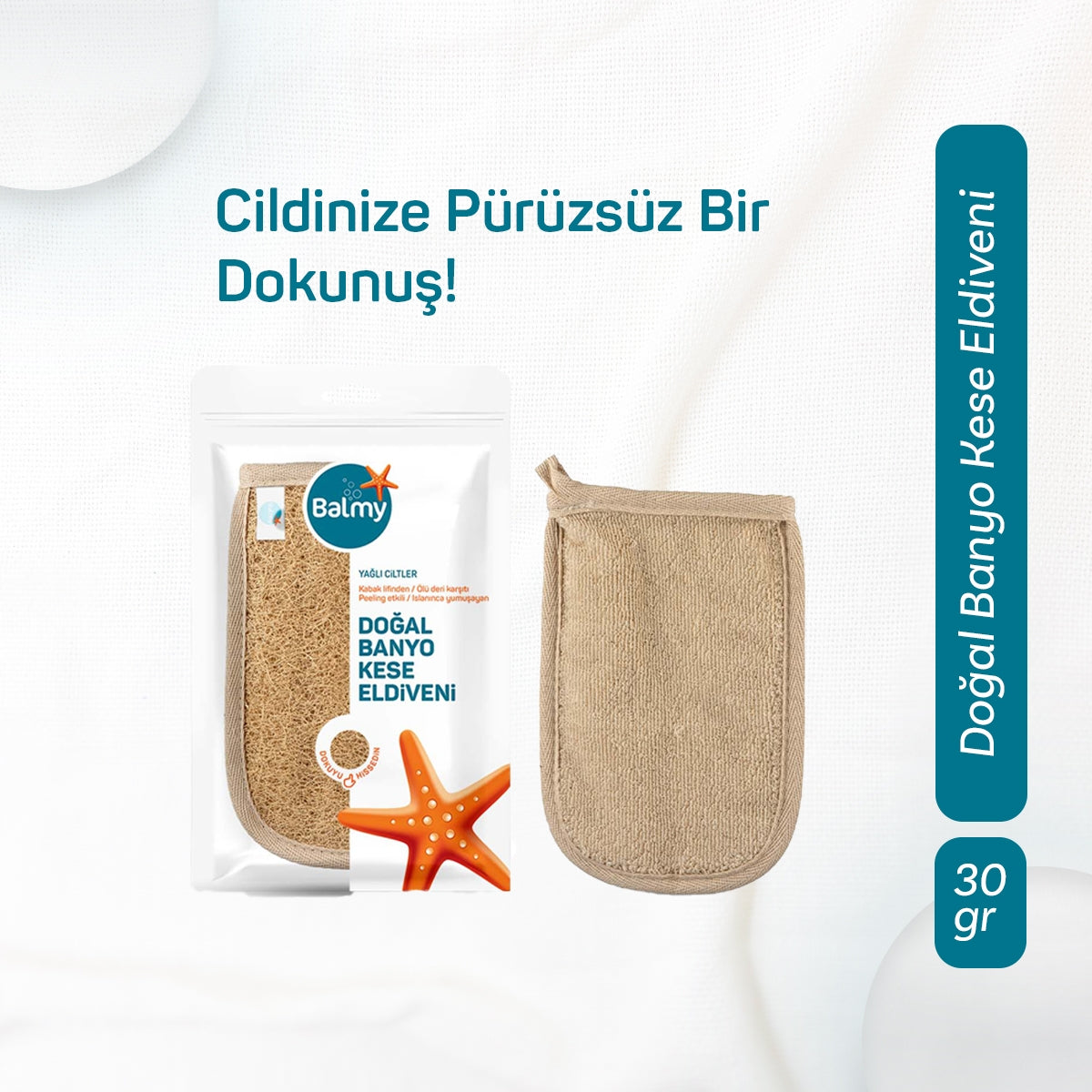 Loofah Havlu Masaj Eldiveni