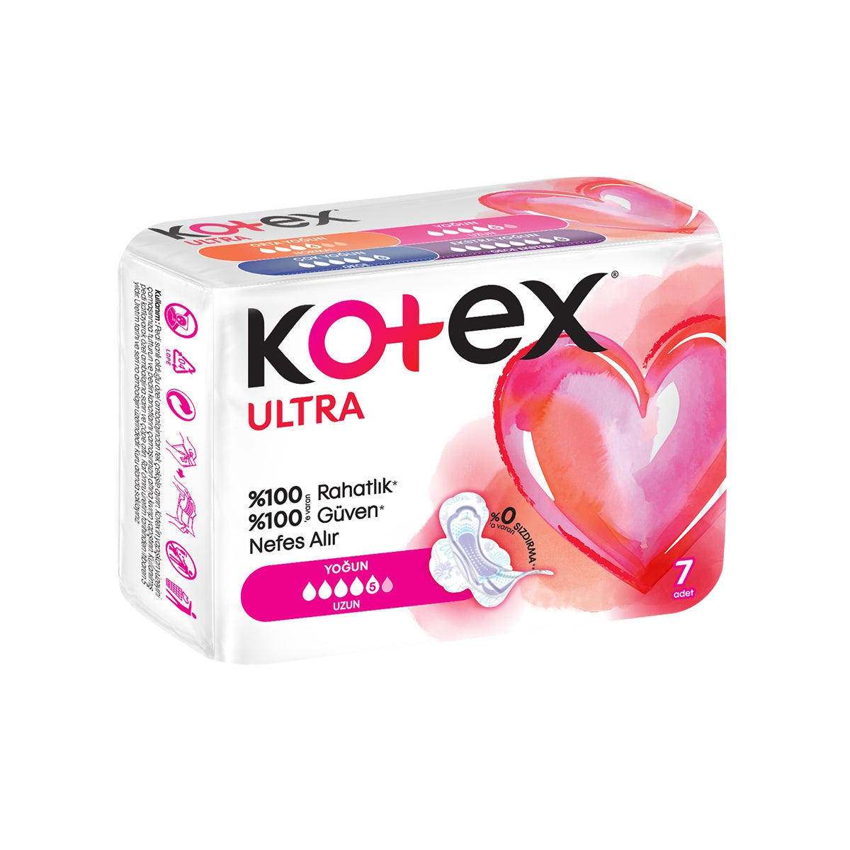 Ultra Tekli Ped Uzun 7'li