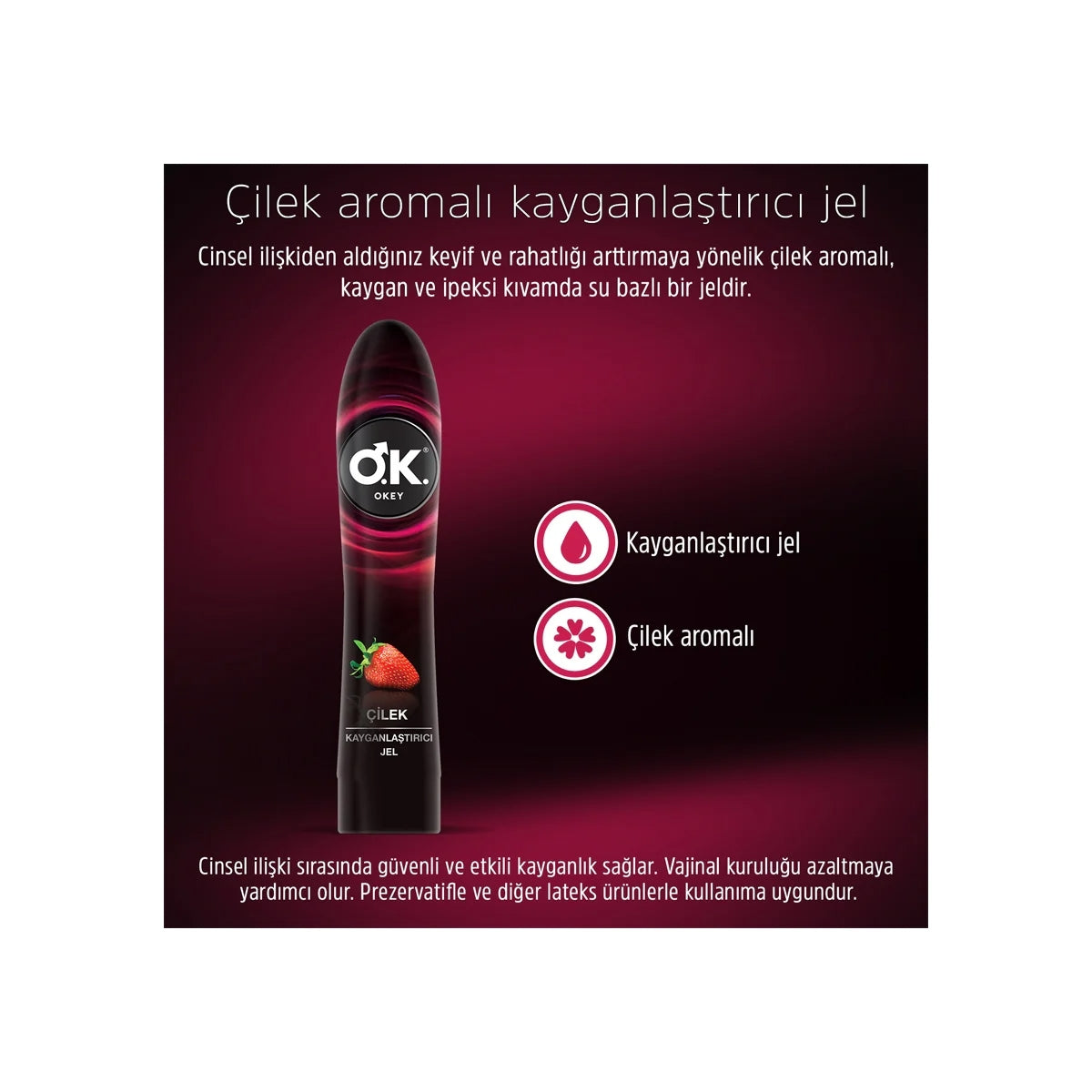 Çilekli Kayganlaştırıcı Jel 100 ml




