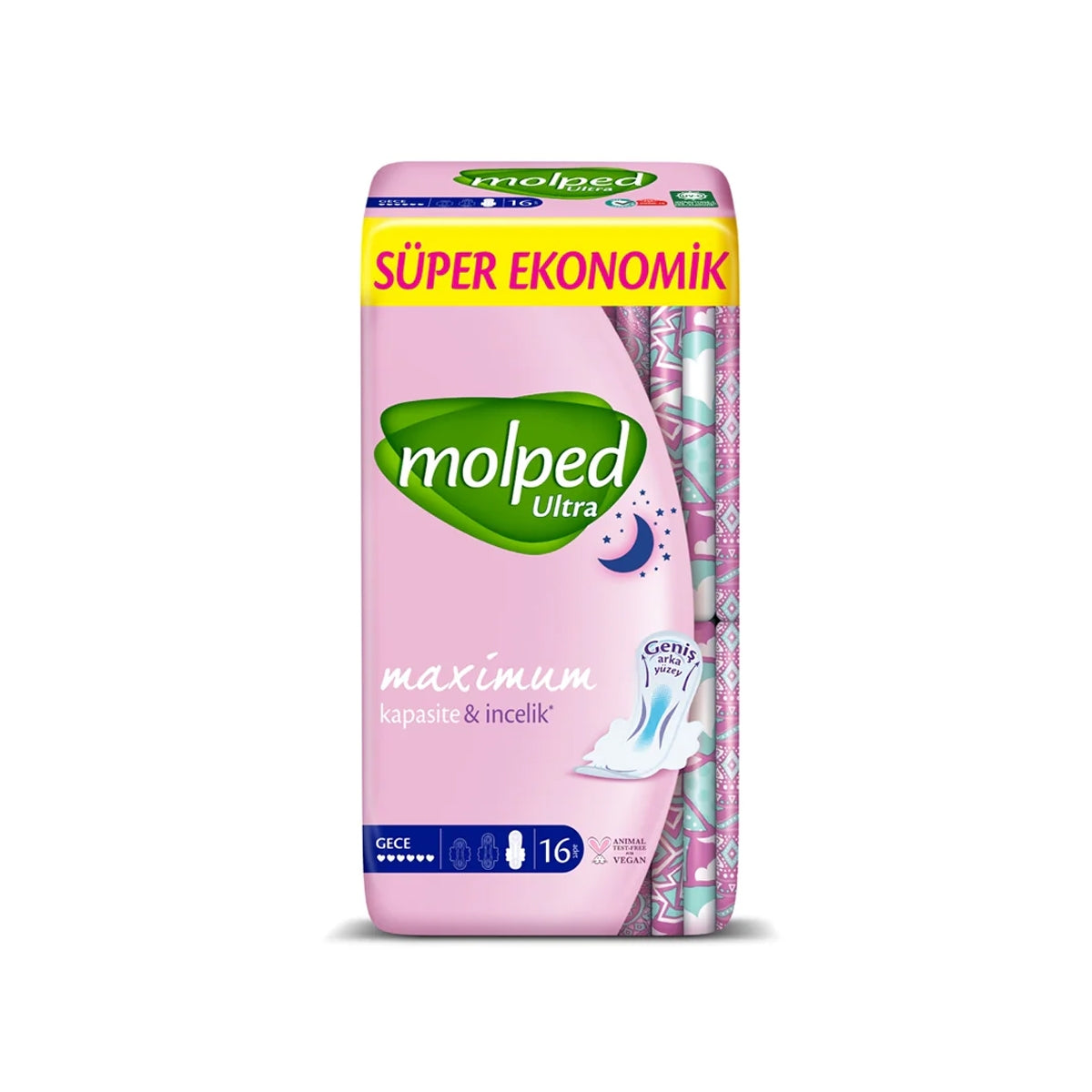 Ultra Kuruluk Gece Süper Ekonomik Ped 16lı
