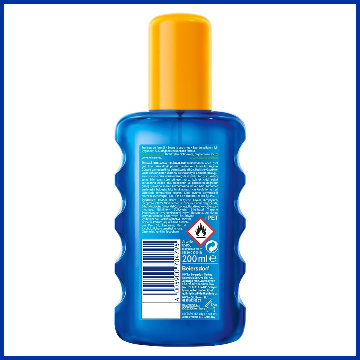 Koruma ve Ferahlık Güneş Spreyi SPF50 200 ml