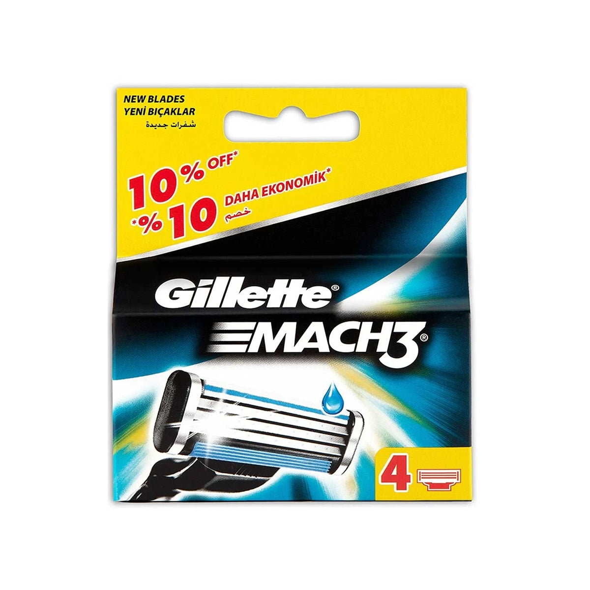 GILLETTE Mach3 Yedek Tıraş Bıçağı 4'lü