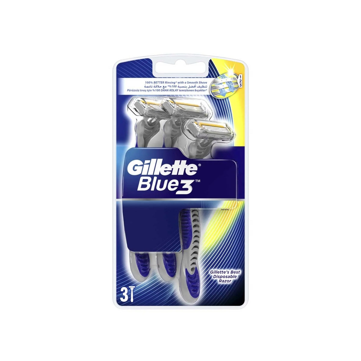 GILLETTE Blue3 Kullan At Tıraş Bıçağı 3'lü