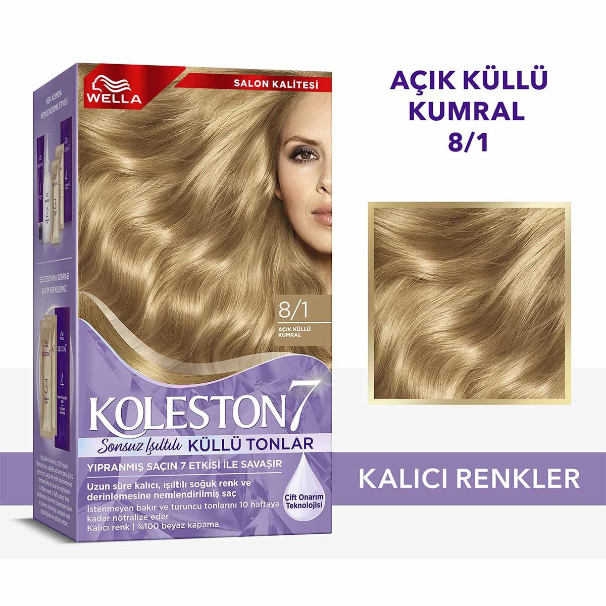 Saç Boyası Açık Küllü Kumral 8-1




