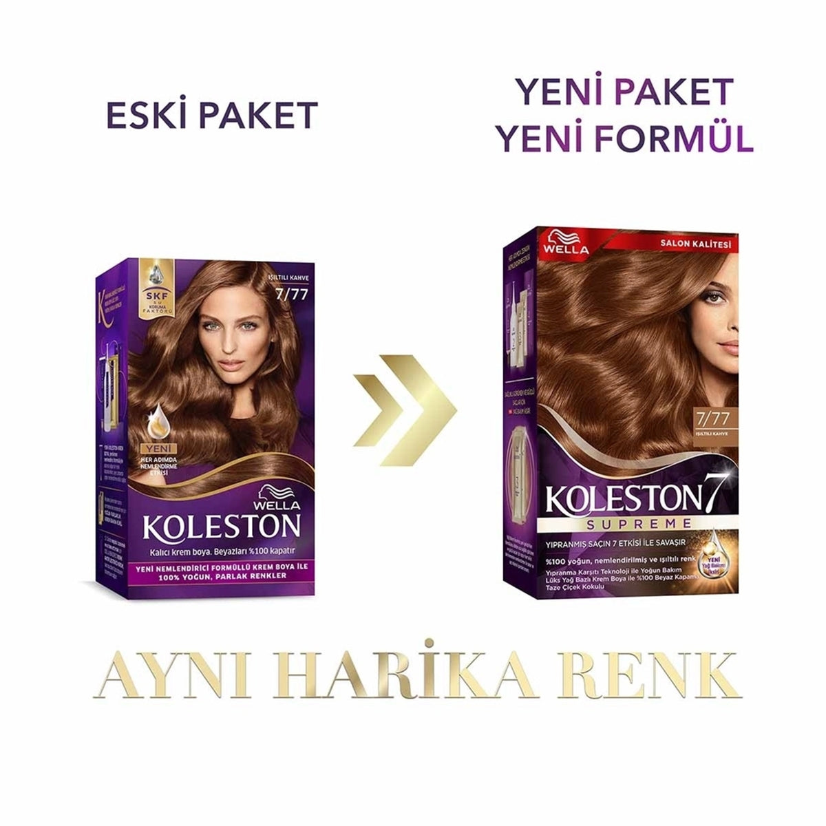 Saç Boyası Işıltılı Kahve 7-77