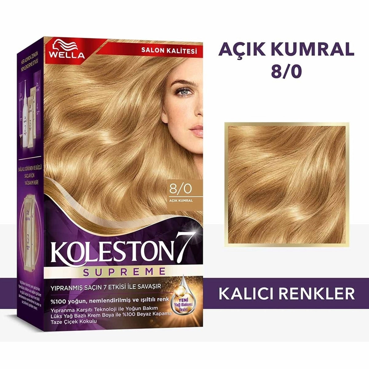 Saç Boyası Açık Kumral 8-0