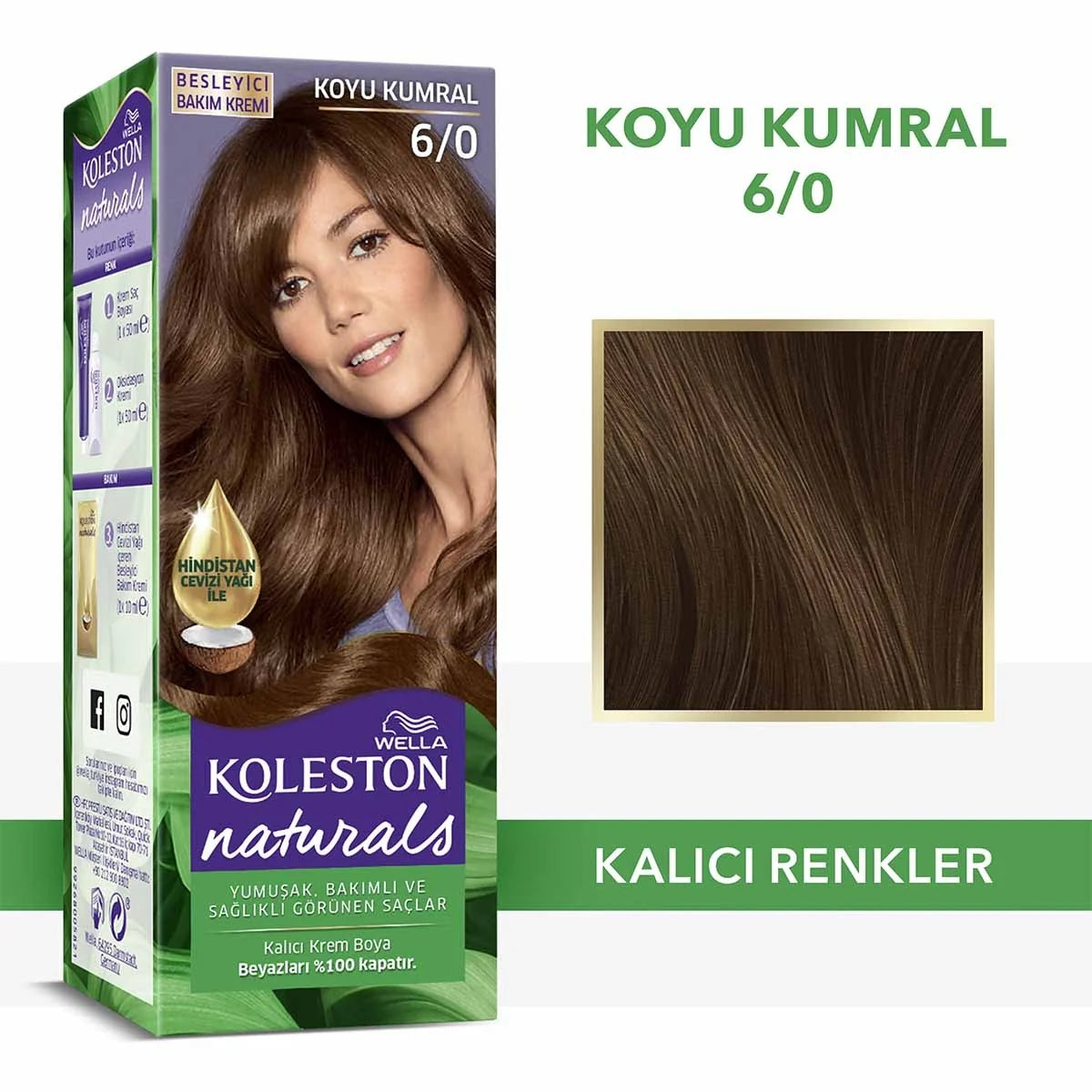 Naturals Saç Boyası Koyu Kumral 6-0




