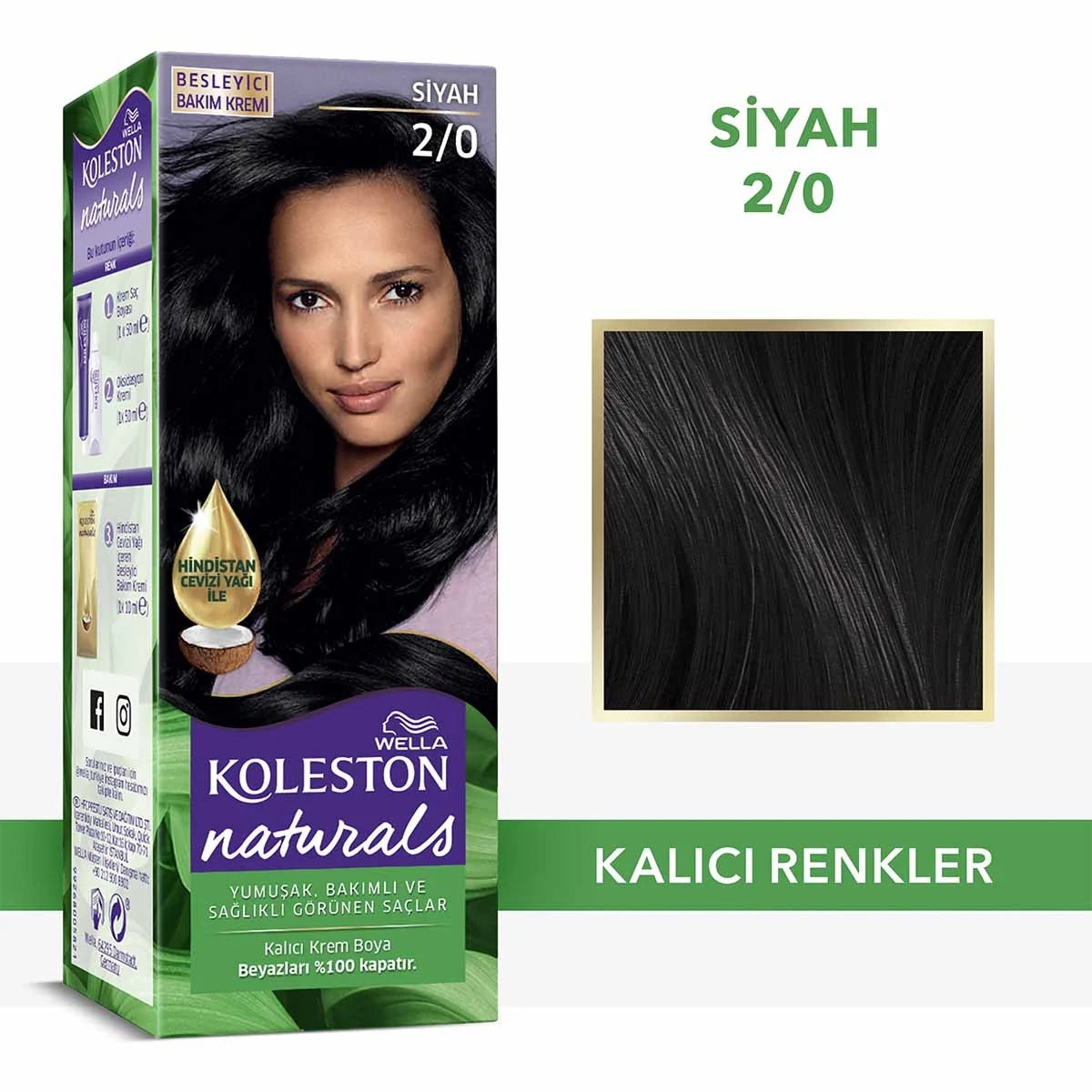 Naturals Saç Boyası Siyah 2-0





