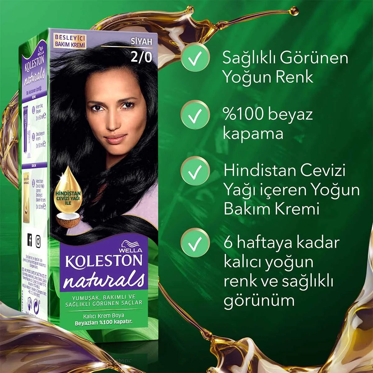 Naturals Saç Boyası Siyah 2-0




