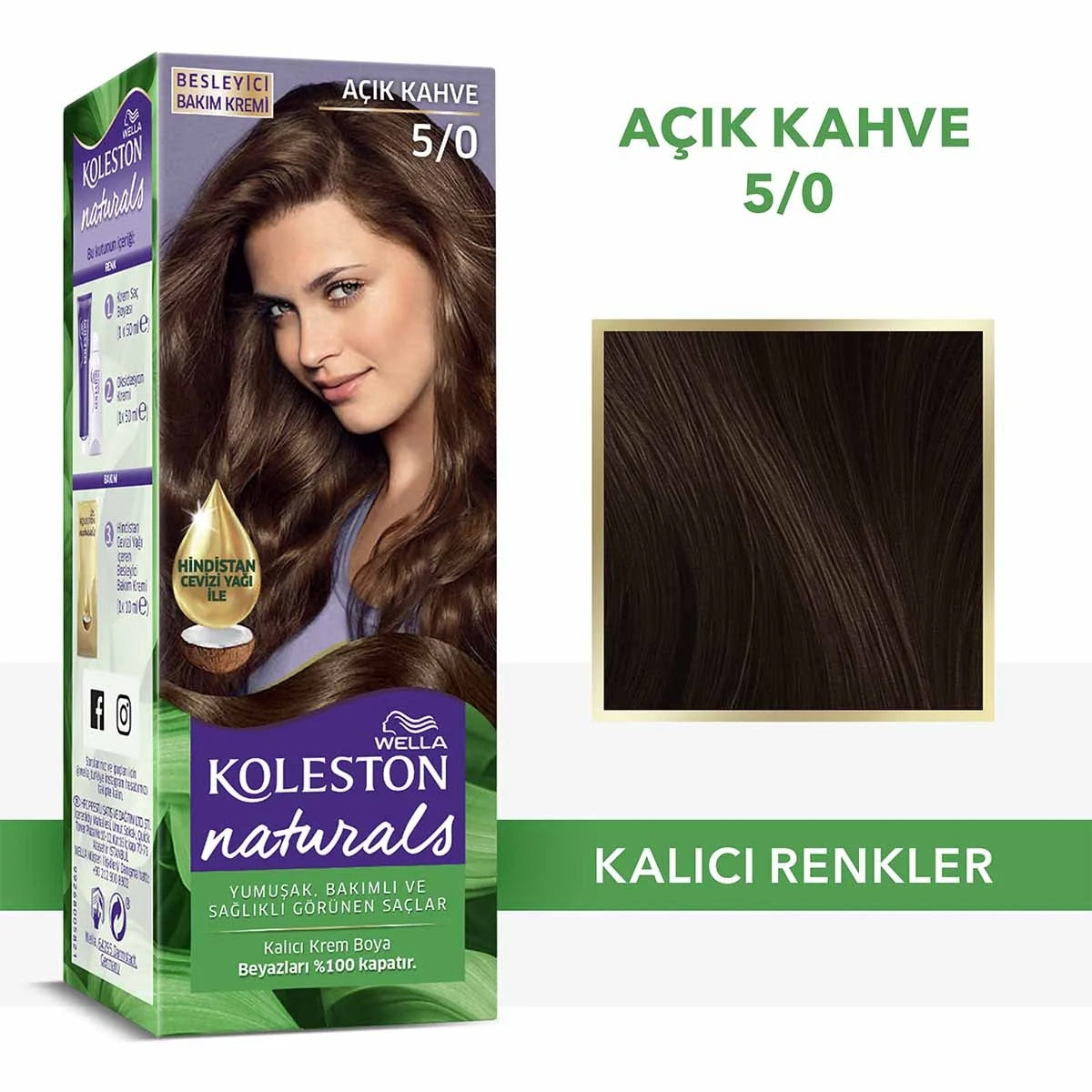 Naturals Saç Boyası Açık Kahve 5-0




