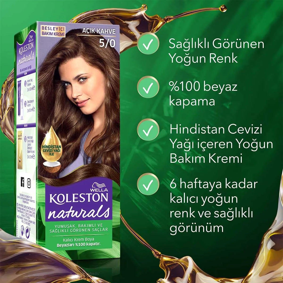 Naturals Saç Boyası Açık Kahve 5-0




