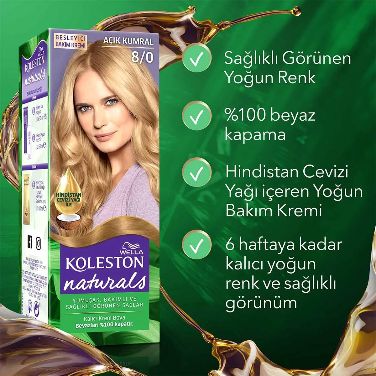 Naturals Saç Boyası Açık Kumral 8-0




