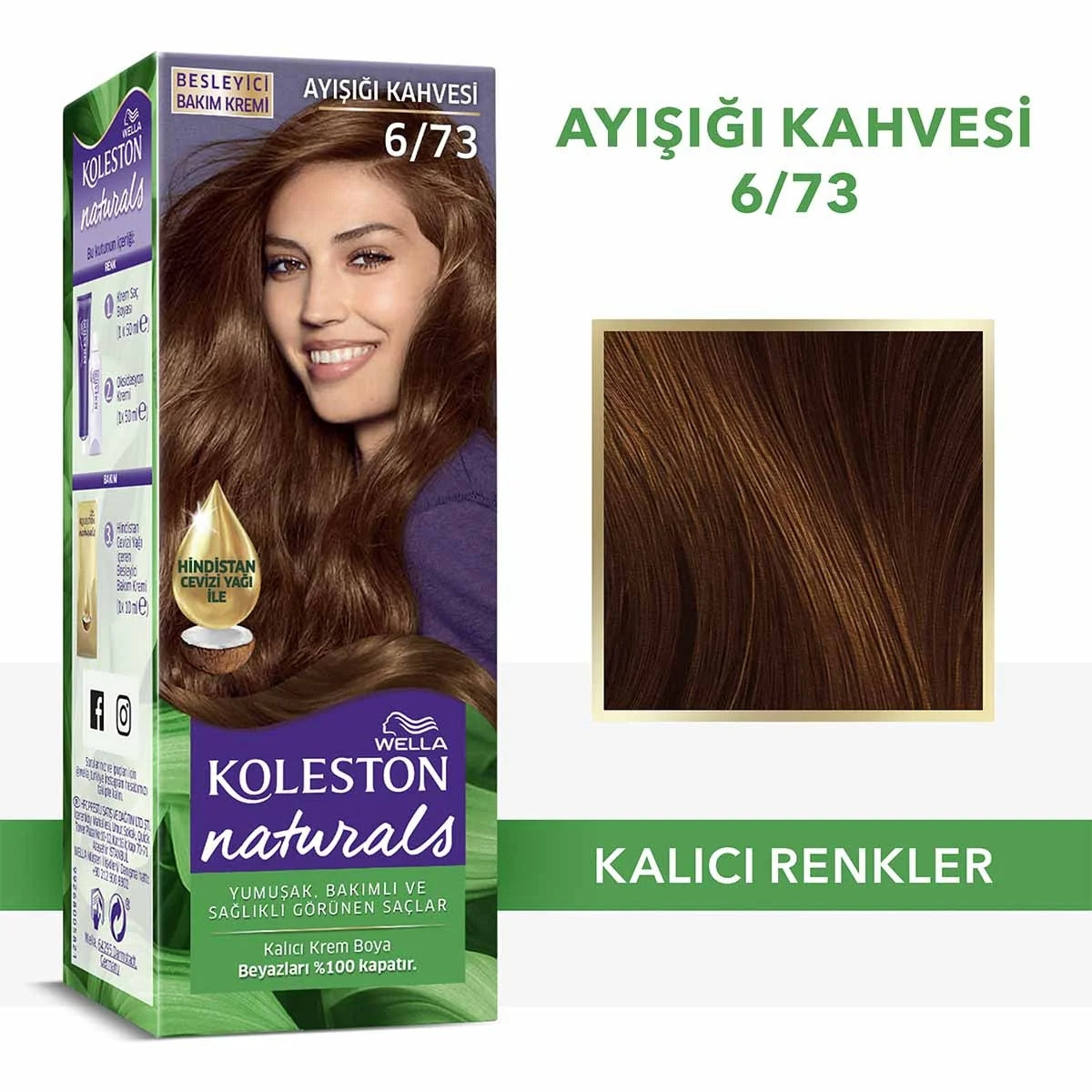 Naturals Saç Boyası Ayışığı Kahve 6-73




