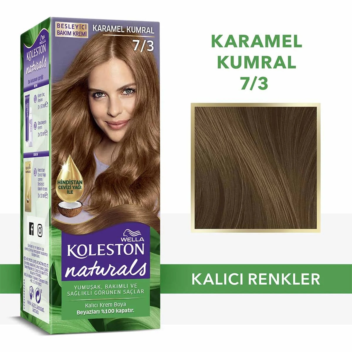 Naturals Saç Boyası Kumral Karamel 7-3




