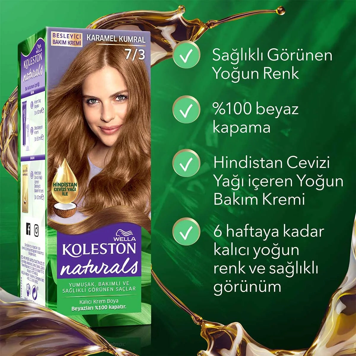 Naturals Saç Boyası Kumral Karamel 7-3





