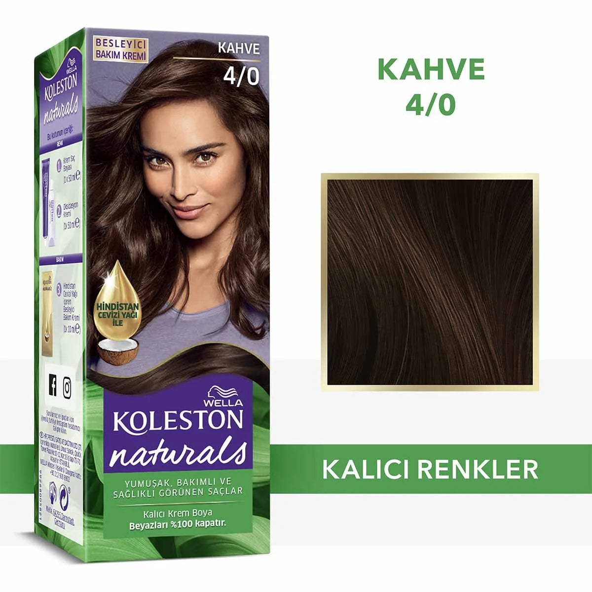 Naturals Saç Boyası Kahve 4-0





