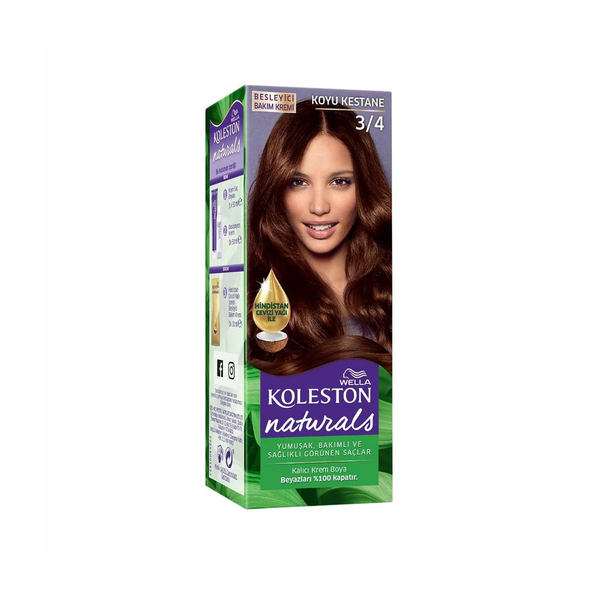 Naturals Saç Boyası Koyu Kestane 3-4




