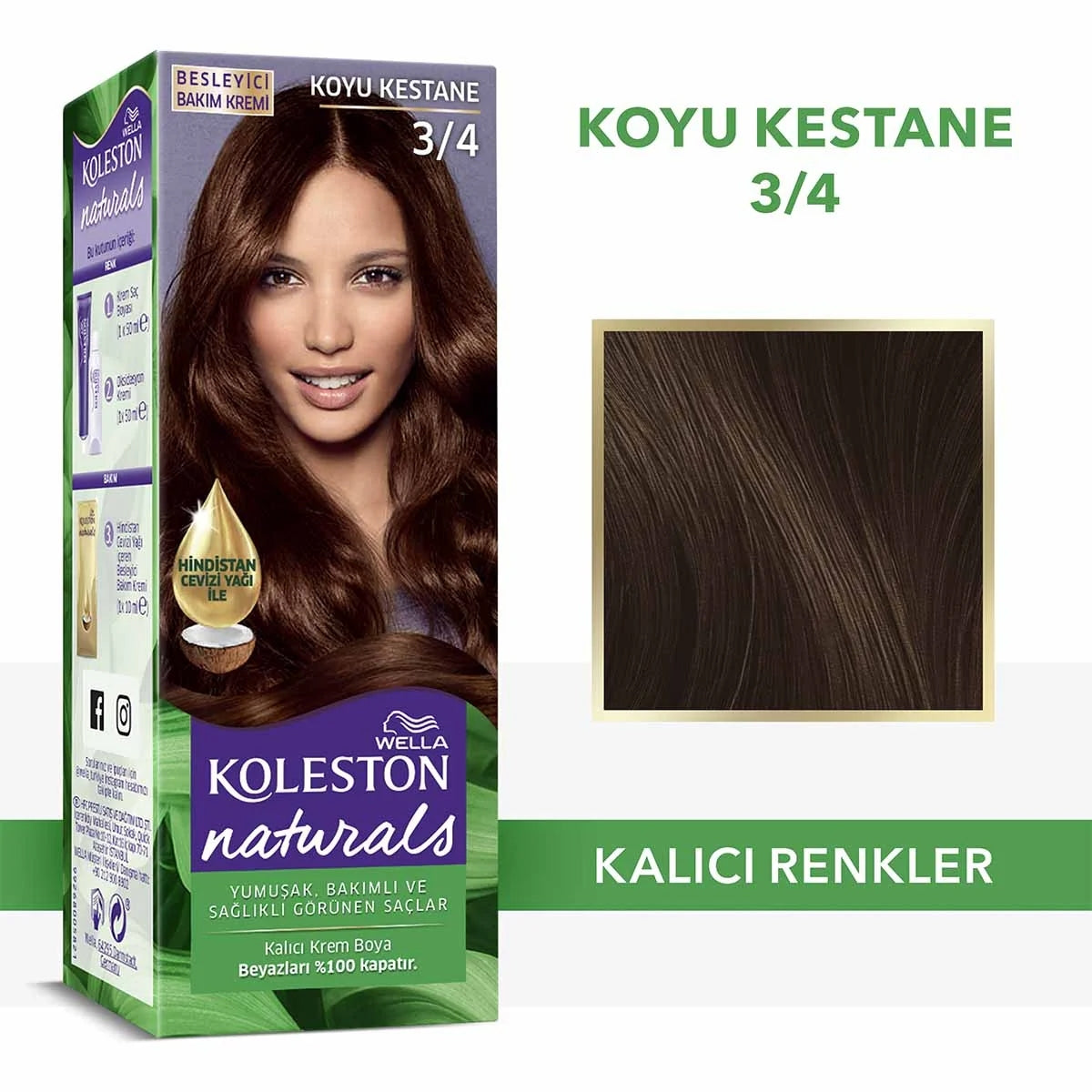 Naturals Saç Boyası Koyu Kestane 3-4




