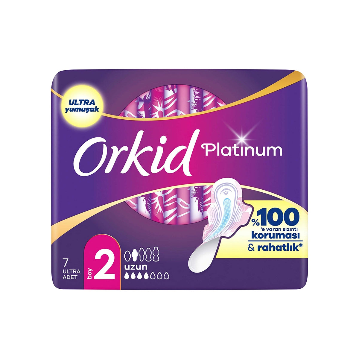 Platinum Hijyenik Ped Uzun Tekli Paket 7 Ped