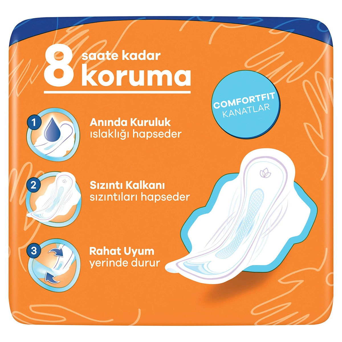 Ultra Extra Hijyenik Ped Normal Tekli Paket 8 Ped