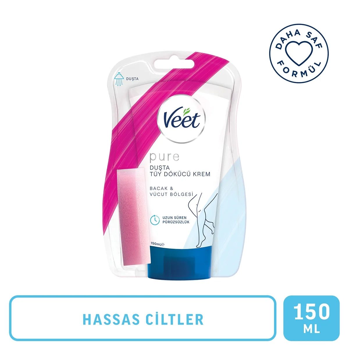 Pure  Tüy Dökücü Krem Duşta Hassas 150 ml




