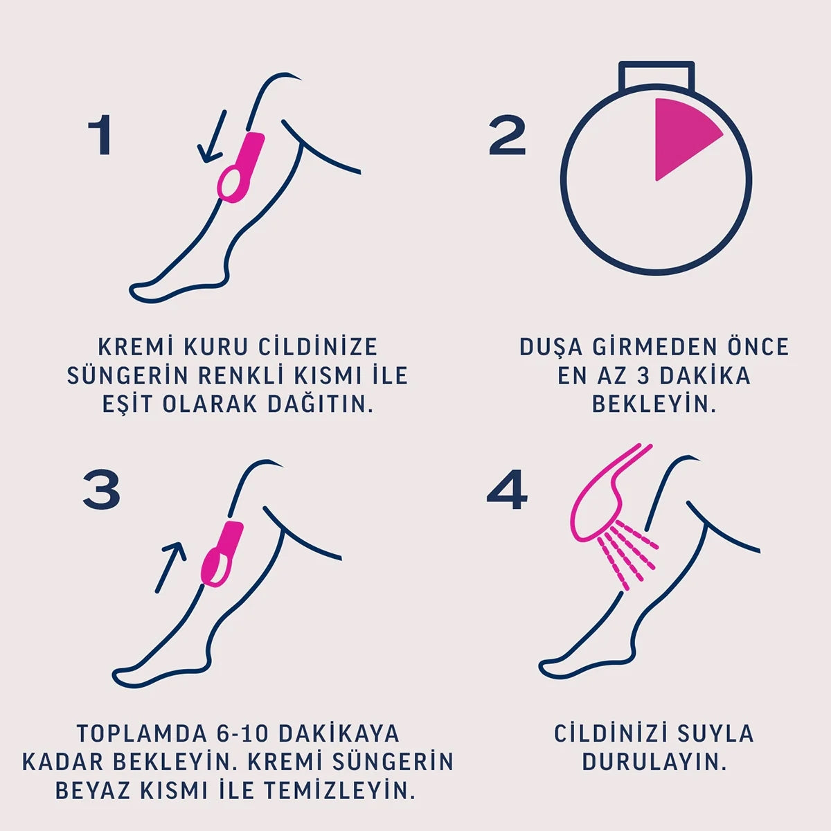 Pure  Tüy Dökücü Krem Duşta Hassas 150 ml




