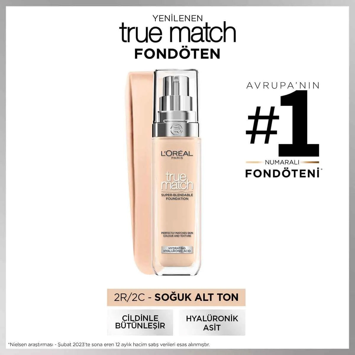 Fondöten True Match 2C Rose Vanilla