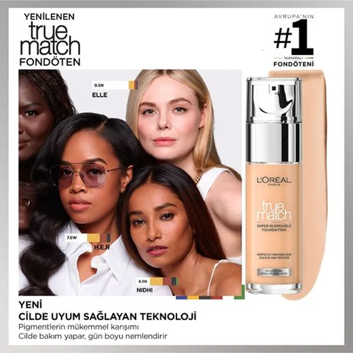Fondöten True Match W3 Golden Beige
