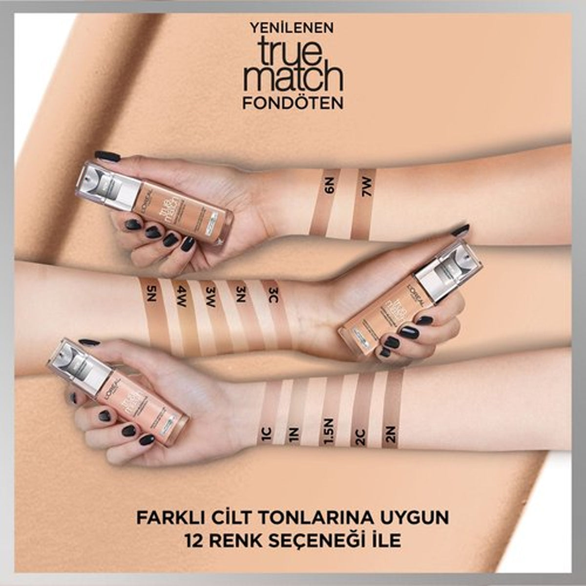 Fondöten True Match W3 Golden Beige
