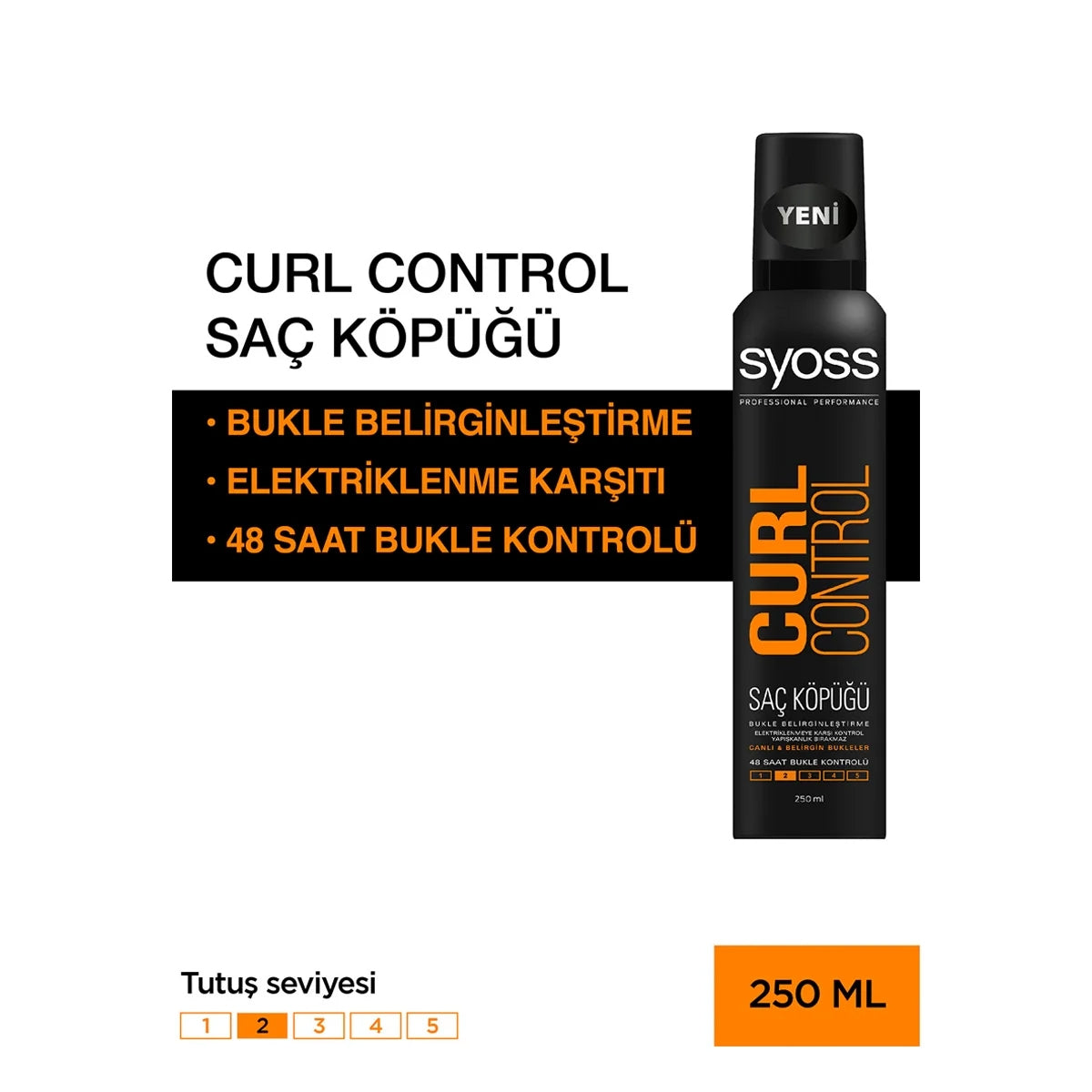 Güçlü Tutuş Saç Köpüğü No:2 250 Ml




