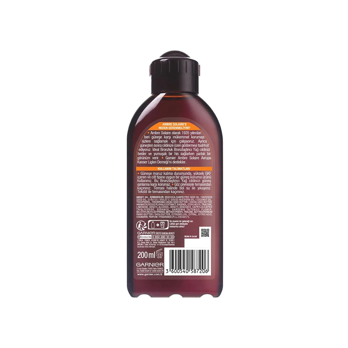 Yoğun Bronzlaştırıcı Güneş Yağı 200 ml




