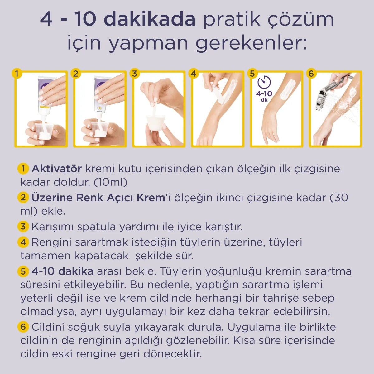 Tüy Sarartıcı Krem 35 Gr +18 Gr




