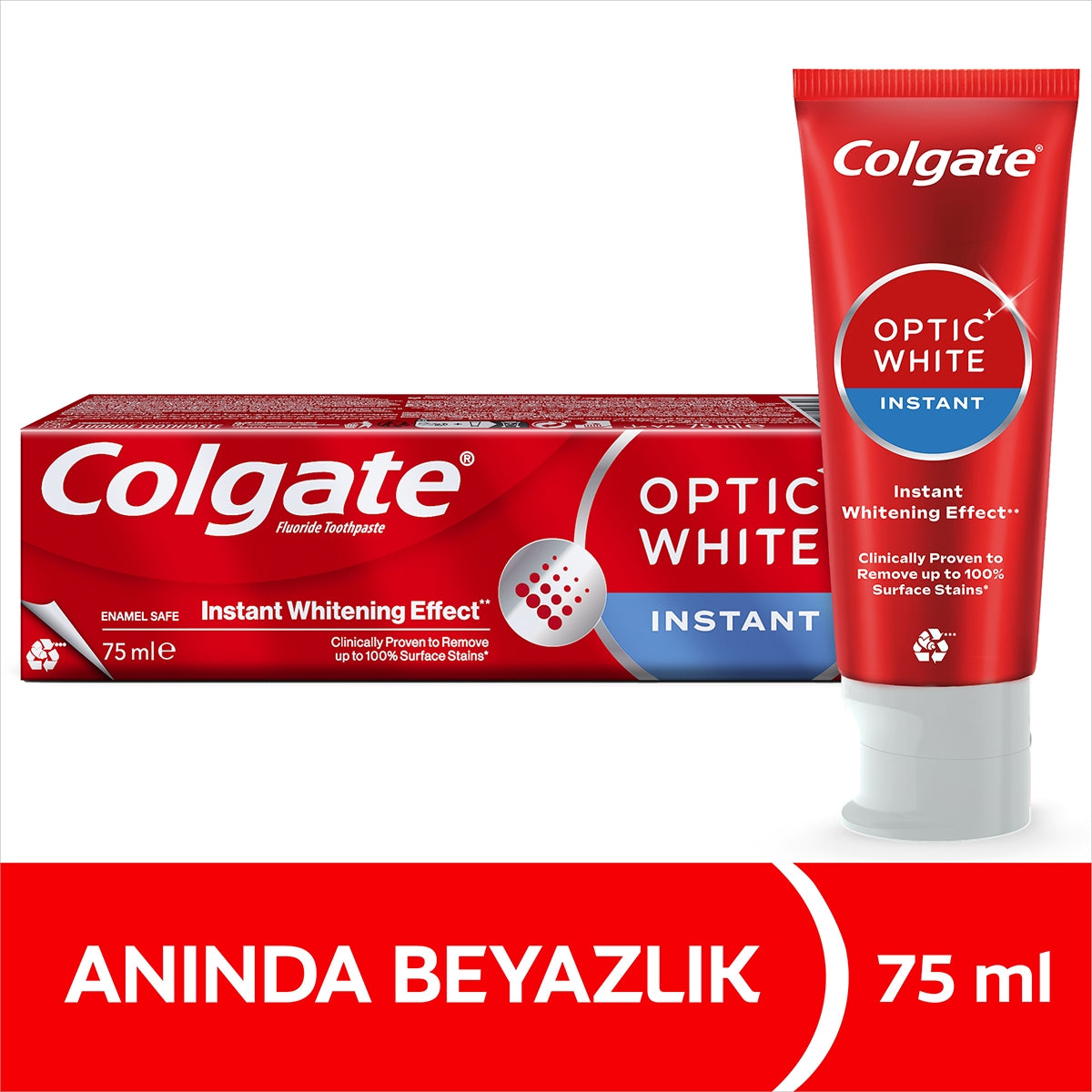 Optik Beyaz Anında Beyazlık Diş Macunu 75 ml