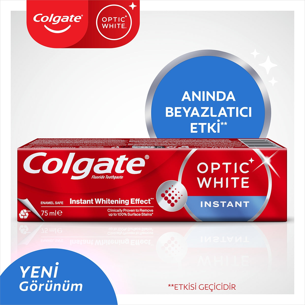 Optik Beyaz Anında Beyazlık Diş Macunu 75 ml