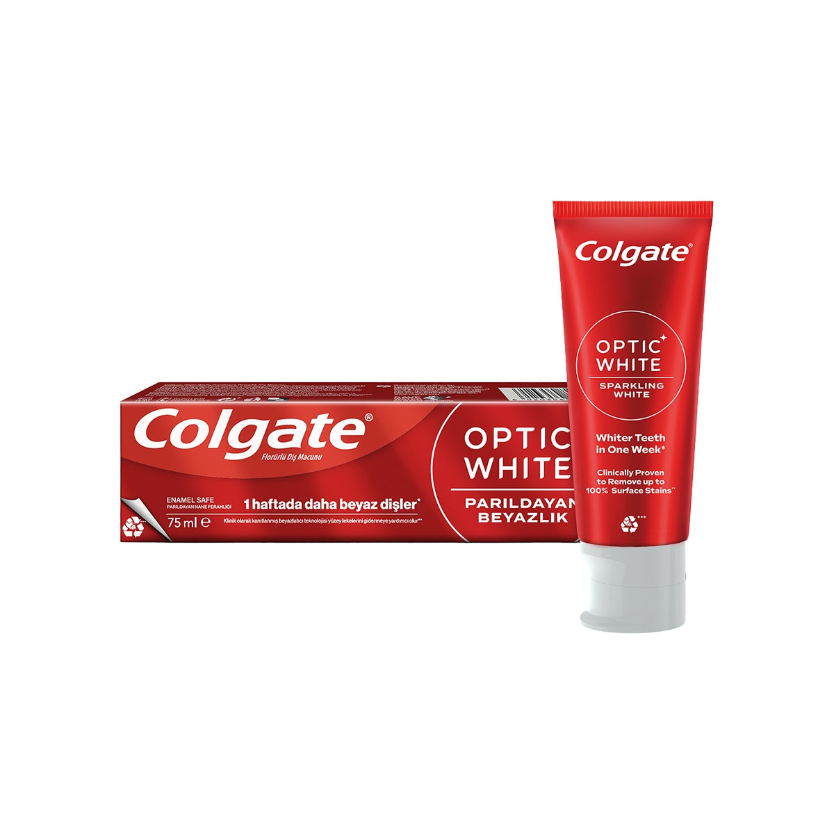 Optik Beyaz Parıldayan Beyazlık Diş Macunu 75 ml