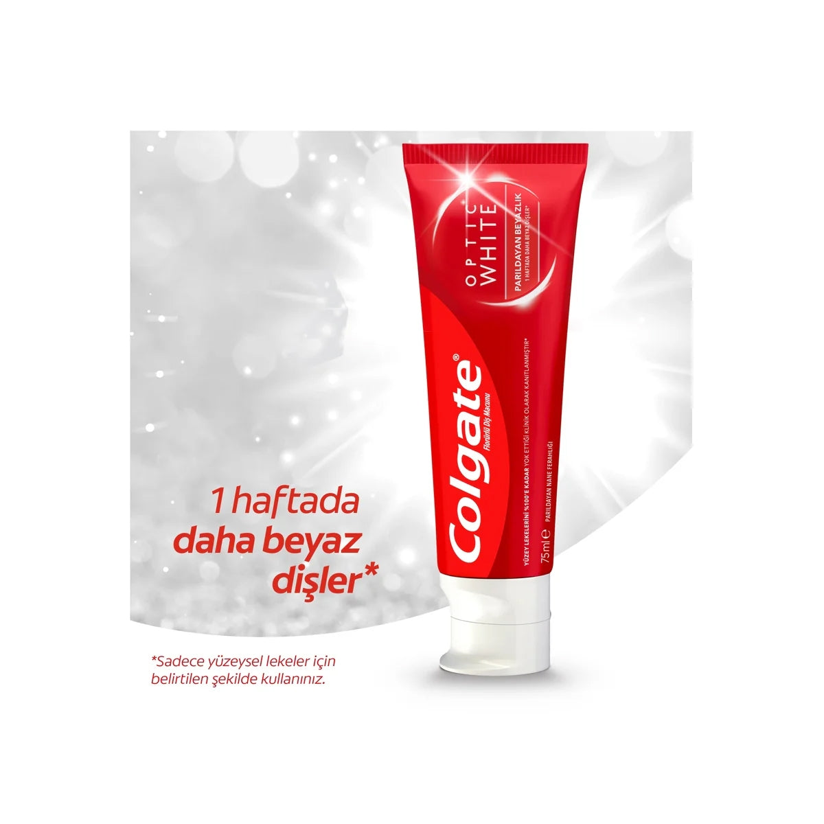 Optik Beyaz Parıldayan Beyazlık Diş Macunu 75 ml