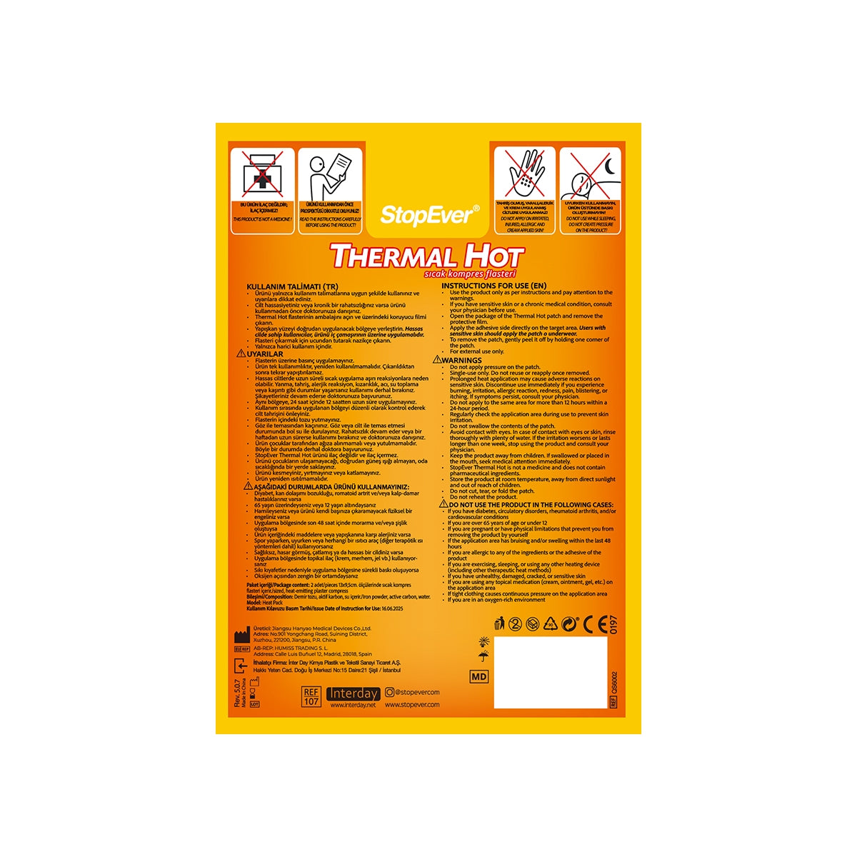 Thermal Hot Terapi Plasteri