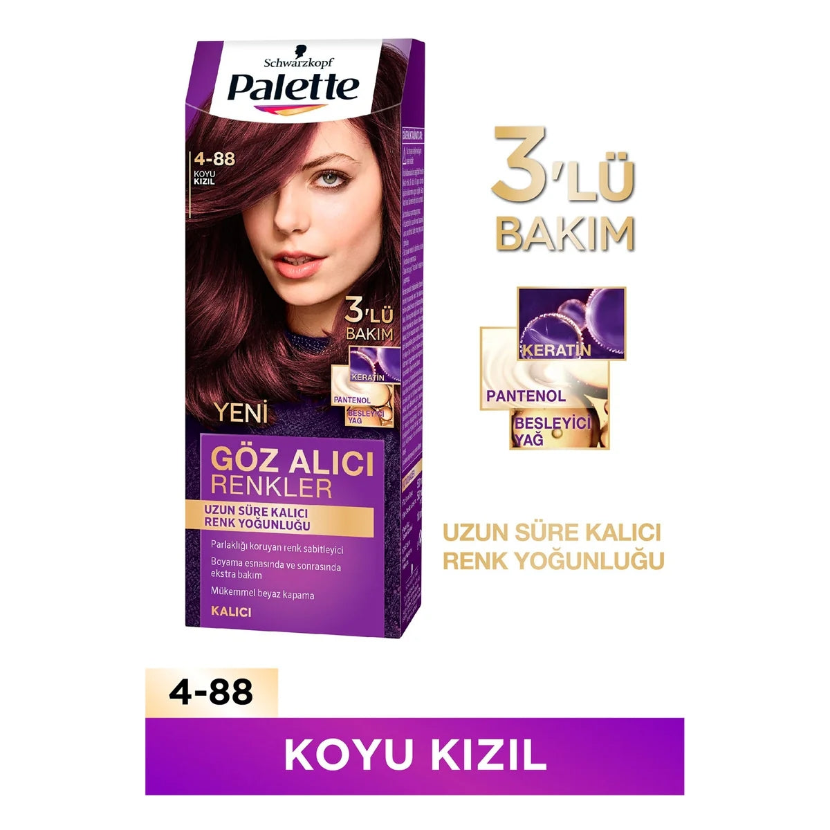 Göz Alıcı Renkler Koyu Kızıl 4-88




